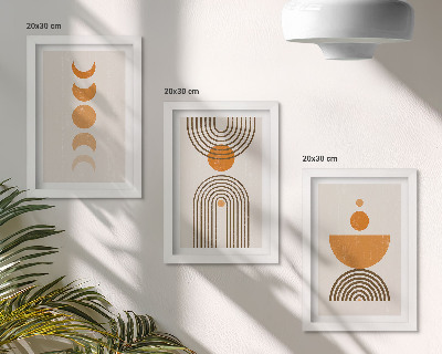 Bilderwand Boho-minimalistisches Dekorationsdesign