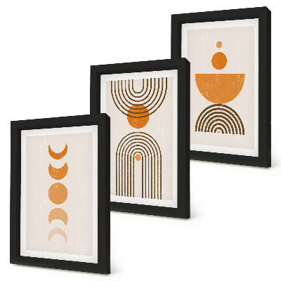 Bilderwand Boho-minimalistisches Dekorationsdesign