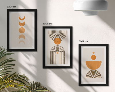 Bilderwand Boho-minimalistisches Dekorationsdesign