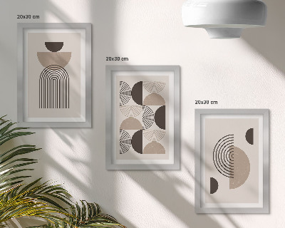 Bilderwand Abstrakte geometrische Muster Minimalismus