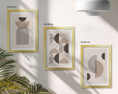 Bilderwand Abstrakte geometrische Muster Minimalismus