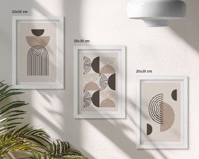 Bilderwand Abstrakte geometrische Muster Minimalismus