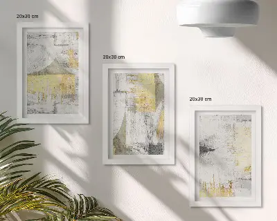 Bilderwand mit abstrakten minimalistischen Modewandmustern