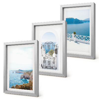 Bilderwand Meerblick mit griechischer Architektur