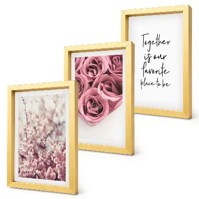 Fototapete mit Blumen, Rosensträußen und handschriftlicher Inschrift
