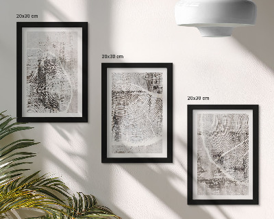 Bilderwand Holzmaserungen in Grau- und Weißtönen