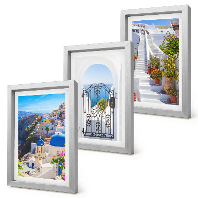 Bilderwand Ansichten der griechischen Architektur von Oia auf Santorin