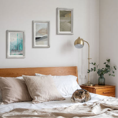 Bilderwand Gemalte abstrakte minimalistische Dekorationen