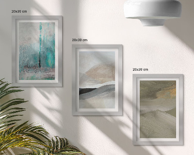 Bilderwand Gemalte abstrakte minimalistische Dekorationen