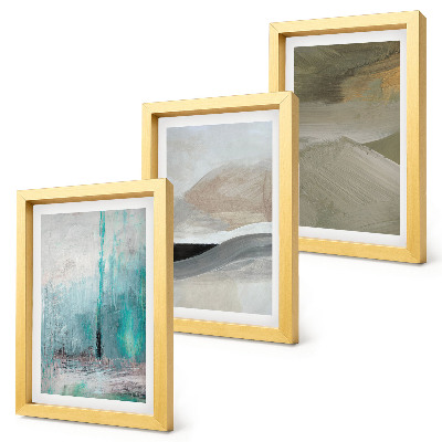 Bilderwand Gemalte abstrakte minimalistische Dekorationen