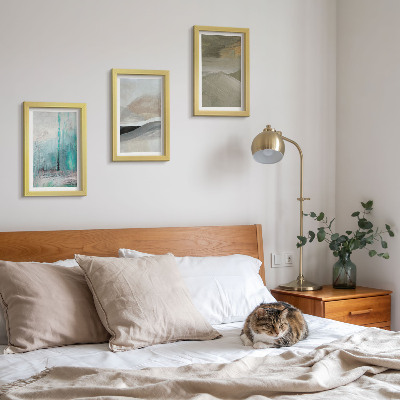 Bilderwand Gemalte abstrakte minimalistische Dekorationen