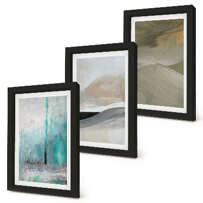 Bilderwand Gemalte abstrakte minimalistische Dekorationen