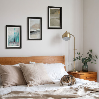 Bilderwand Gemalte abstrakte minimalistische Dekorationen