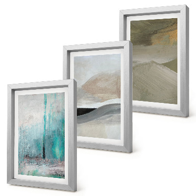 Bilderwand Gemalte abstrakte minimalistische Dekorationen