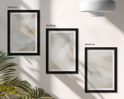 Bilderwand Abstrakter heller Hintergrund mit feinen Pinselstrichen