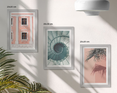 Fotowand Architektur in Pastelltönen und Spiralmuster