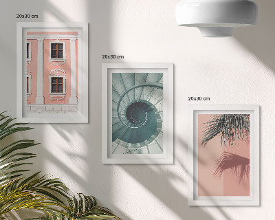 Fotowand Architektur in Pastelltönen und Spiralmuster