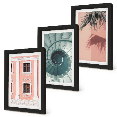 Fotowand Architektur in Pastelltönen und Spiralmuster