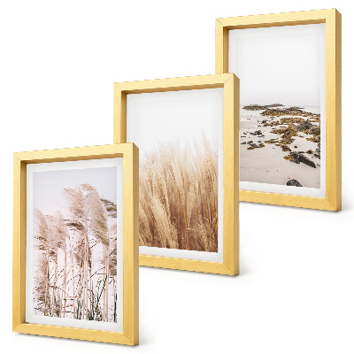 Bilderwand Pampasgrasfelder und ein Boho-Strand
