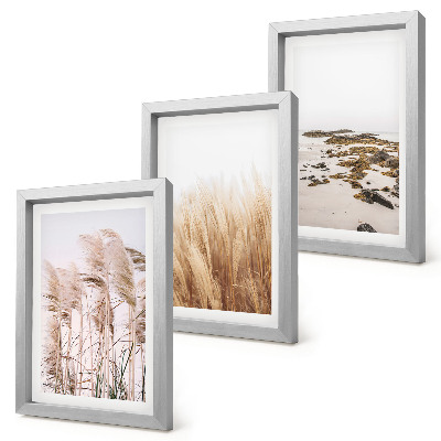 Bilderwand Pampasgrasfelder und ein Boho-Strand