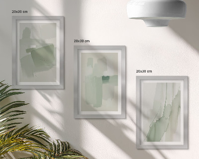 Bilderset mit rahmen Abstrakte Muster im Aquarellstil