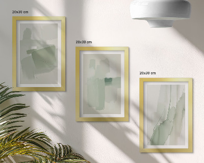 Bilderset mit rahmen Abstrakte Muster im Aquarellstil