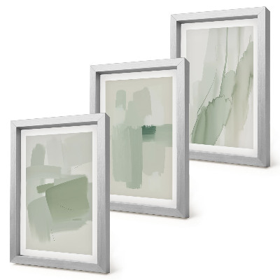 Bilderset mit rahmen Abstrakte Muster im Aquarellstil