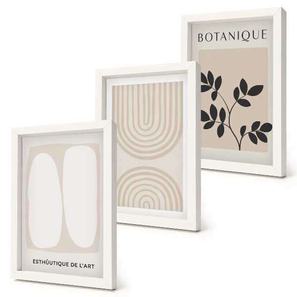 Fotowand Boho-Poster mit filigranen, abstrakten Pflanzenmotiven