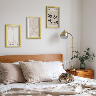 Fotowand Boho-Poster mit filigranen, abstrakten Pflanzenmotiven