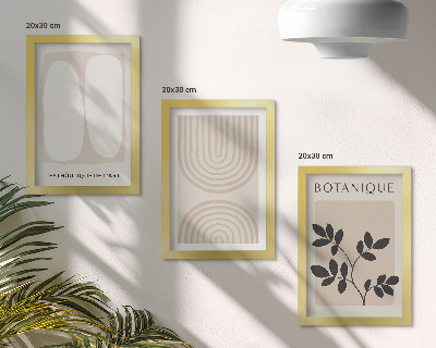 Fotowand Boho-Poster mit filigranen, abstrakten Pflanzenmotiven