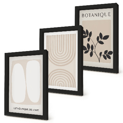 Fotowand Boho-Poster mit filigranen, abstrakten Pflanzenmotiven