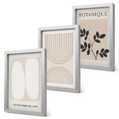 Fotowand Boho-Poster mit filigranen, abstrakten Pflanzenmotiven