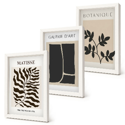 Fotowand Minimalistische Poster mit Pflanzenmustern und abstrakten Motiven
