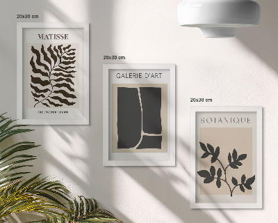 Fotowand Minimalistische Poster mit Pflanzenmustern und abstrakten Motiven