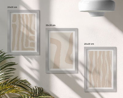 Bilderwand Abstrakte Muster, minimalistische Formen, Boho-Stil