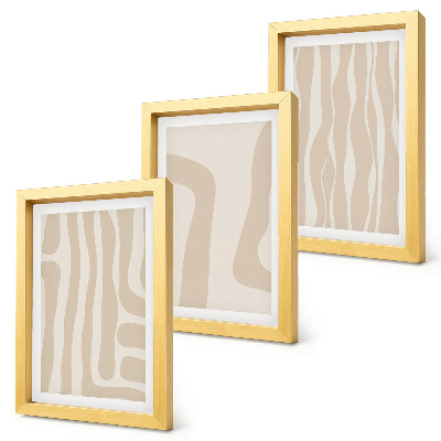 Bilderwand Abstrakte Muster, minimalistische Formen, Boho-Stil