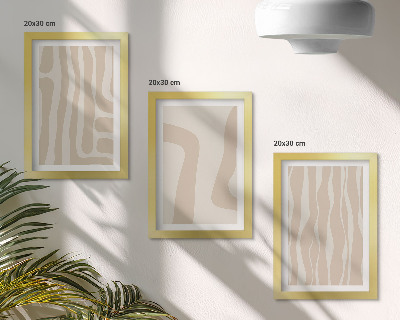 Bilderwand Abstrakte Muster, minimalistische Formen, Boho-Stil