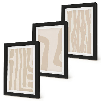 Bilderwand Abstrakte Muster, minimalistische Formen, Boho-Stil
