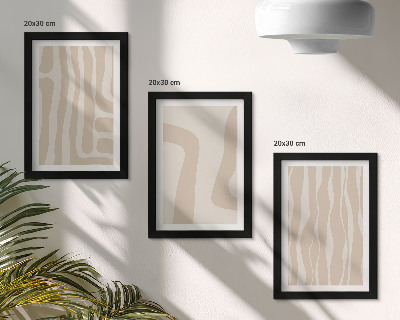 Bilderwand Abstrakte Muster, minimalistische Formen, Boho-Stil