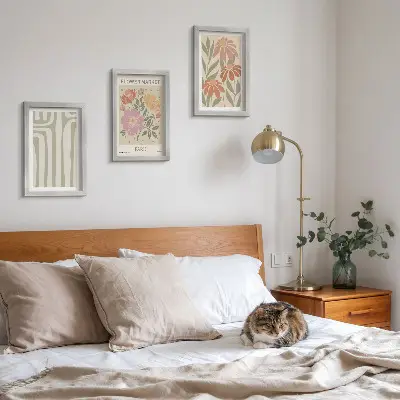 Fotowand mit botanischen Motiven im Pariser Minimalismus
