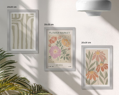 Fotowand Poster mit botanischen Motiven im Pariser Minimalismus