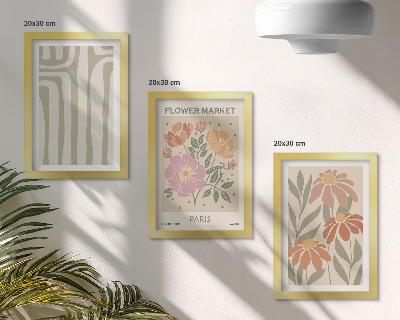 Fotowand Poster mit botanischen Motiven im Pariser Minimalismus