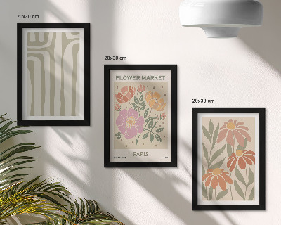 Fotowand Poster mit botanischen Motiven im Pariser Minimalismus