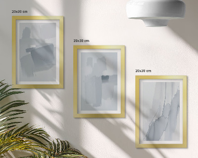 Bilderwand Abstrakte Kompositionen im Aquarellstil