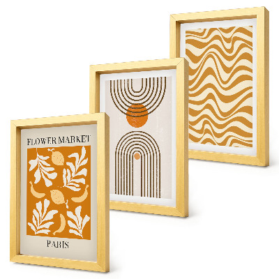Fotowand Modeposter mit floralen und geometrischen Mustern