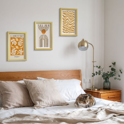 Fotowand Modeposter mit floralen und geometrischen Mustern