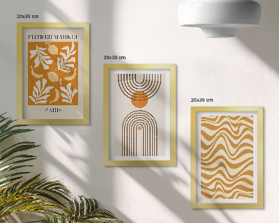 Fotowand Modeposter mit floralen und geometrischen Mustern