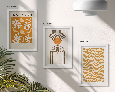 Fotowand Modeposter mit floralen und geometrischen Mustern