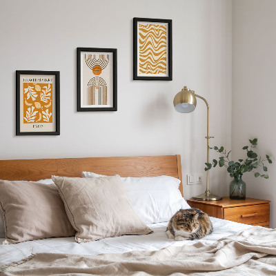 Fotowand Modeposter mit floralen und geometrischen Mustern
