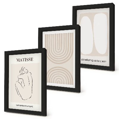 Fotowand Stilvolle Linien und minimalistische Formen in neutralen Tönen
